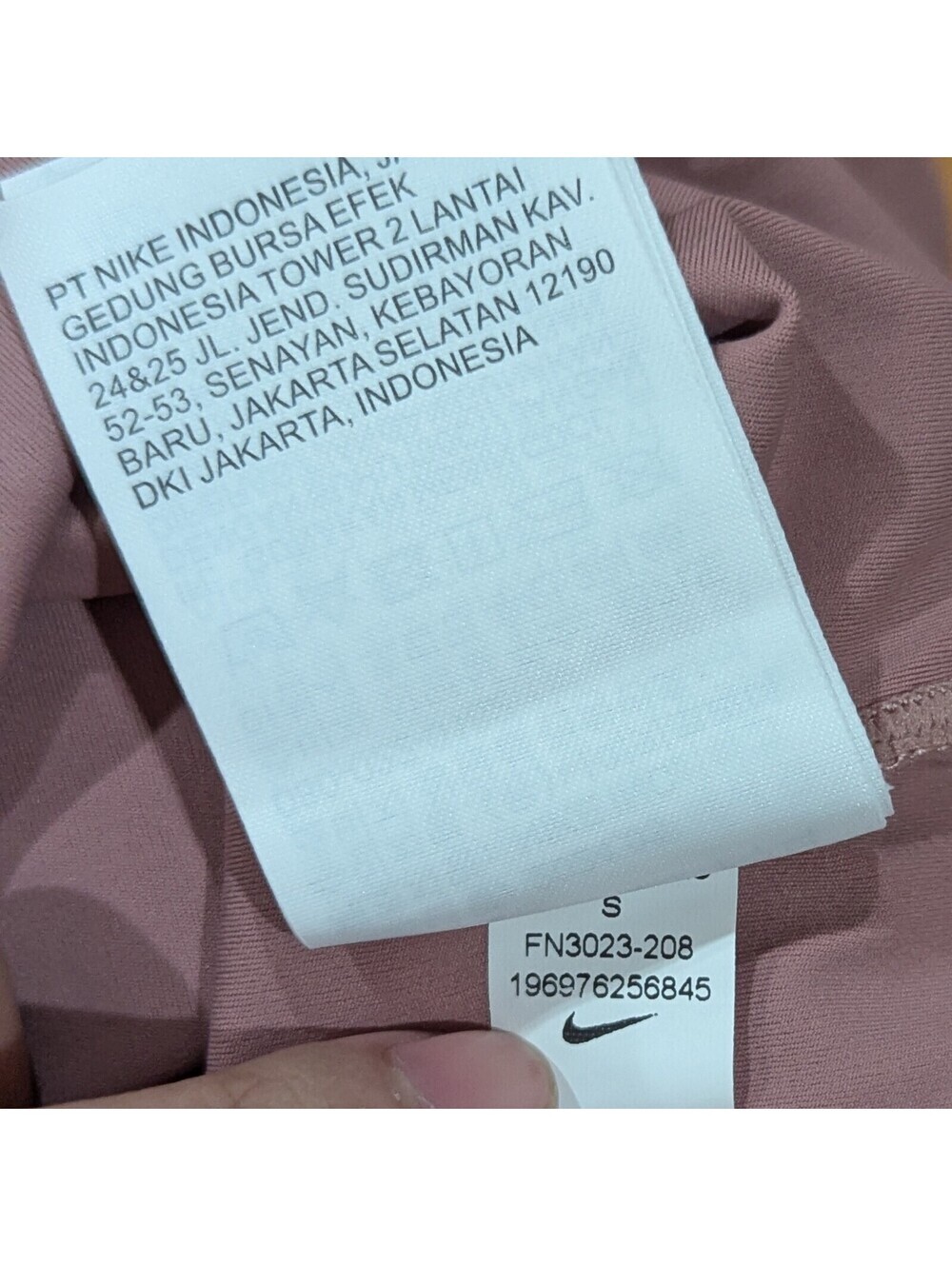 Nike Zenvy Women's Dri-FIT Long Sleeve Top Smokey Mauve XS(ASIA S) FN3023-208 - Picture 9 of 9
